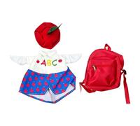 23 Inch Porch Goose Outfit - Polyester Goose Clothing Set with Printed DRES