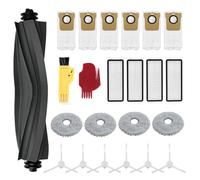 23 Kit de Accesorios Recambios para Dreame L10s/L10 Ultra Robot Aspirador, 6 Bolsas de Polvo 6 Cepillos Laterales 4 Mopa Paños 4 Filtros 1 Cepillos Principales 2 Herramientas de Limpieza