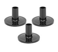 23 Pcs Drum Cymbal Felt Pad Kit with Wing Nuts Washers Nonslip Gray Black Felt Pads for Drum Set Protection Instrument Accessories Compatible with Most Cymbals (Black)