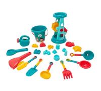 23 Piece Kids Beach Toys Set - Sand and Water Play Kit with Car Mold Shovel | Summer Outdoor Beach Girls | Camping Pool Garden Travel Birthday Party Fun Use
