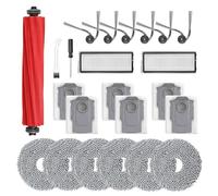 23 Piezas Accesorios Para Roborock QV 35A/QV 35S/QR 598/QR 798 Aspiradoras 1 Cepillo Principal 6 Bolsas Para el Polvo 6 Toallitas 2 Filtros 6 Cepillos Laterales 1 Cepillo 1 Destornillador