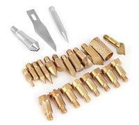 23 Piezas de Punta de Pluma para Quemar Madera, Juego de Soldadura de Pirograbado para Tallado en Relieve