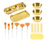 23 piezas de suministros de esteticista, juego esencial de belleza, herramientas para el cuidado del rostro, incluye cuencos, cepillos, esponjas condensadas, cuidado de la piel experto