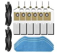 (23 Piezas) M2 Plus Repuestos Compatibles con Lefant M2L Plus, 2 Cepillos Giratorios, 6 Cepillos Laterales, 6 Filtros HEPA, 3 Almohadillas para Mopa, 6 Bolsas para Polvo, Kit de Accesorios