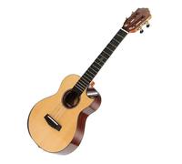 23 Pulgadas 18 Trastes Tapa De Abeto Macizo Diapasón De Palisandro Ukelele Cuerdas De Guitarra Instrumentos Ukelele Starter Kit (Color : Electric)