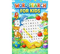 23 Themed Word Search Puzzles: Fun & Educational Puzzle Book with 1000+ Words | Animals, Countries, Fruits, Colors & More