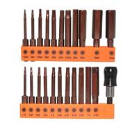 23 unids/set broca cabeza de acero conjunto de brocas de destornillador magnético 60mm conjunto de brocas