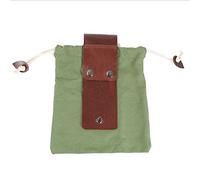 23 x 21 cm + riñonera de lona para recoger rocas y herramientas de jardín, bolsa de almacenamiento para hombres o mujeres, Green