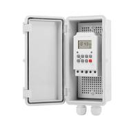 230 V CA 30 A 99 veces de reciclaje por día, interruptor de temporizador digital con Encolor, 1 unidad (cubierta gris)