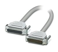 2302159 Cable D-Sub 25pin Hembra,D-Sub 25pin Macho PVC L: 2m Gris PHOENIX CONT