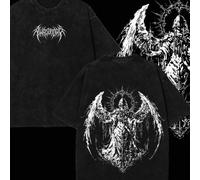 230G Camiseta de Cuello Manga Corta , Estampado Cara de Dibujos Animados y Anime, Camiseta Casual Retro para Hombres, Camiseta de Algodón Puro de Calidad con Estilo
