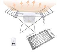 230W Electric Heated Dryer Rack, Foldable Clothes Airer, Garment Dryer, Household Clothes Drying Racks With 20 Heated Bars, Energy-Efficient, Space Saving, For Home, Apartment, Hotel, LJJY-KK