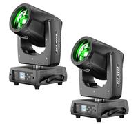 230W LED Moving Head Light, d-MX512 Disco Stage Beam Spot with 24 Prism 4 Control Modes Party Light for Wedding DJ Party Live Band Show (2 Pieces)