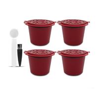 234 filtros de cápsulas de café compatibles con máquinas de fabricación, filtros de cápsulas de café recargables y reutilizables, cepillo de limpieza y cuchara (4 piezas)