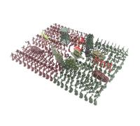 238 piezas de juguetes de figuras de soldados militares, juego de simulación de base militar del ejército, juego de combate de batalla de plástico con aviones, helicópteros, tanques y otros accesorios