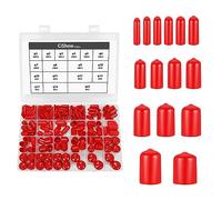 238 Tapas de Goma para Rosca de Tornillo de PVC Suave, Cubierta de Tornillo de Manguera Redonda Flexible de Vinilo para Proteger Cables de Extremo de tubería (diámetro Interior de 1 a 15 mm), Color