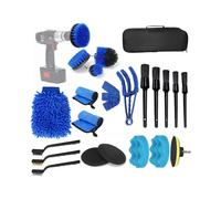 23pcs Car Cleaning Tool Kit Car Wash Kit, Car Detailing Brush Set, Auto Detailing Drill Brush Set