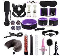 (23PCS) eje de espuma relajación muscular principiante yoga pierna masajeador rodillo de espuma fitness diente de lobo masaje yoga columnaB34-05 (Morado)