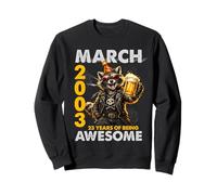 23rd Birthday Raccoon Beer March 2003 Vintage 23 Years Old Sudadera
