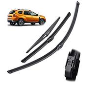 24" 18" 12" Kit de escobillas de limpiaparabrisas, para Dacia, para Duster MK2 2017 2018 2019 2020, Juego de limpiaparabrisas Delantero y Trasero