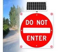24''/30'' Energía solar DO NOT ENTER Señales de tráfico intermitentes
