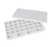 24/36 Rejilla Tapa dura Caja de pigmento cuadrada Caja de color Gouache Acuarela Acrílico Arte Caja de pintura Pintura de mezcla de colores(36 Grids)