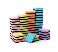 24/48 PCS Eraser Premium Pizarra Para La Oficina De Oficina En Aula Suministros Escolares Secos Borrados Borrador Pizarra Suministros Escolares Maestros Maestros