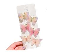 24-6 horquillas coloridas de mariposa para el pelo para niña, adornos para el pelo para mujer, accesorios de moda para el cabello (estilo F, 12 unidades)