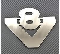 24/7 Auto 1 insignia de acero metálico V8 para camiones SCANIA V8 accesorio de decoración pulido