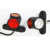 24/7 Auto 2 luces LED rojas blancas y naranjas laterales de contorno de marcador corto 12/24 chasis remolque camión