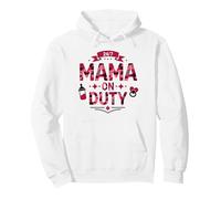 24/7 Mamá de Guardia: Pink Camo Mom Life, mamá Sudadera con Capucha, Unisex para Adultos, Blanco, S