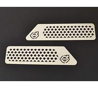 24/7Auto 2 Acero inoxidable Parabrisas Rejillas de Ventilación delanteras Decoración para la HF FH12 Camiones FH2 fh3 para