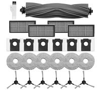 24 Accesorios de Recambios para Dreame L10s Ultra Gen 2/L10s Pro Ultra Heat/X30 Ultra/Mova E30 Ultra, 1 cepillo principal, 6 paños de mopa, 4 filtros HEPA, 6 Cepillos Laterales, 6 Bolsas para el Polvo