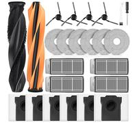24 accesorios para robot aspirador Dreame X50 Ultra Complete / L40s Pro Ultra / L50s Pro Ultra / X50 Master / Matrix10 Ultra Robot aspirador, 6 bolsas para el polvo, 6 toallitas, 4 filtros, 4 cepillos