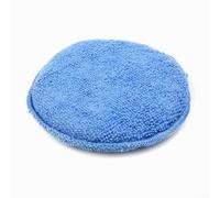 24 almohadillas aplicadoras de cera de coche de 5 pulgadas, esponjas de espuma de microfibra azul con bolsillo para la mano para aplicar y quitar cera o esmalte, lavables y reutilizables
