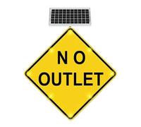 24" Aluminum Solar LED Pedestrian Crossing Sign - Bright(D)