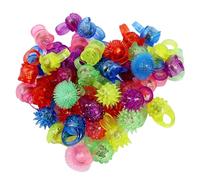 24 anillos iluminados, lindo y divertido anillo de destello que brilla en la oscuridad, llamativas luces para los dedos, novedad para carnavales, fiestas de cumpleaños, bodas, al azar, luces para los