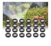 24 arandelas de manguera de goma con refuerzo de acero inoxidable y diseño de autorretención para accesorios de manguera de jardín de 3/4 pulgadas