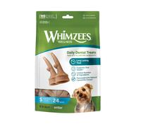 24 barritas Whimzees Snacks Dentales Astas para perros pequeños