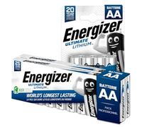 24 pilas Energizer de litio AA, de larga duración, para dispositivos linternas, juguetes y cámaras