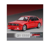 (24 BMW M3 caja roja) 1:36 BMW M3 1987 sedán Aleación Coche Diecast Metal Vehículo Modelo Niño Juguete
