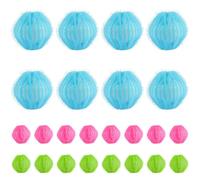 24 bolas de lavandería multicolor, removedor de pelo de mascotas reutilizables de 1.4 pulgadas para lavadora, atrapador de pelusa de microfibra único para ropa, depilación de gatos, limpiador de
