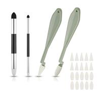 24 Bolígrafos Esponja Mezclar, Lápiz Mezclador Arte Dibujo Doble Cabeza Cabeza Esponja, Raspadores Bocetos Tocón Mezcla Esponja Lavable Frotar Bocetos para Resaltar Detalles de Sombras