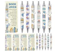 24 bolígrafos para amantes de los libros, regalos temáticos de lectura a granel, bolígrafos de lectura, club de libros, ideas de regalos para mujeres, lectores, bibliotecarios, amantes de la