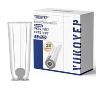 24 bolsas compatibles con Folletto VK7s Vk7 Fp7s Fp7, para Kobold VK7, filtro bolsas accesorios (24 bolsas)