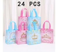 24 Bolsas de Príncipes y Amor en las Fiestas, Bolsas de Rosa de Tela No Tejida, Bolsas de Regalo de Azul y Princesa Rosa, Artículos para de