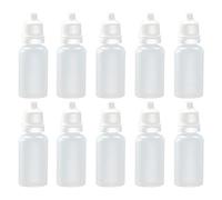 24 botellas cuentagotas de plástico exprimibles con tapas de rosca para la muestra líquida de los ojos, líquido vacío, recargable, aceite esencial, contenedor de gota de 20 ml/6 oz