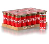 24 botes de bebidas carbonatadas de Coca Cola Senza Caffeina, 330 ml, coque sin cafeína, sin cafeína