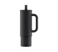 24 BOTTLES Taza Con Pajita Botella 800 ML Tuxedo LPF03080 Pack 24 Negro