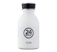 24BOTTLES Urban Bottle - Botella Agua Acero Inoxidable 250 ml, Botella de Agua para Gimnasio y Deporte 100% Hermética Segura sin BPA, Cantimplora Ultraligera, Botella de Agua Deportiva Ice White